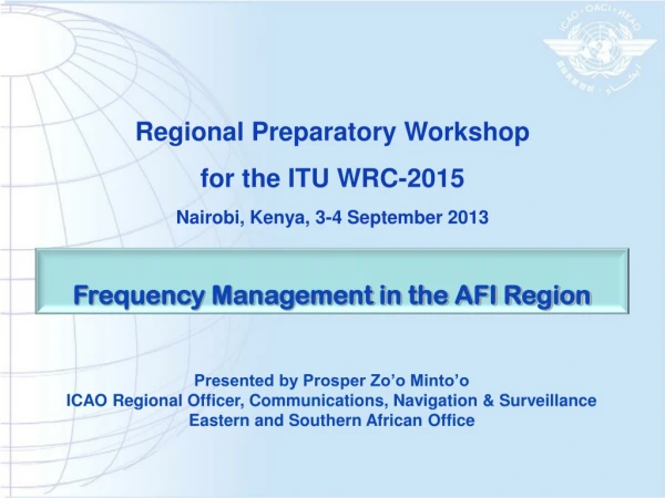 Frequency Management in the AFI Region