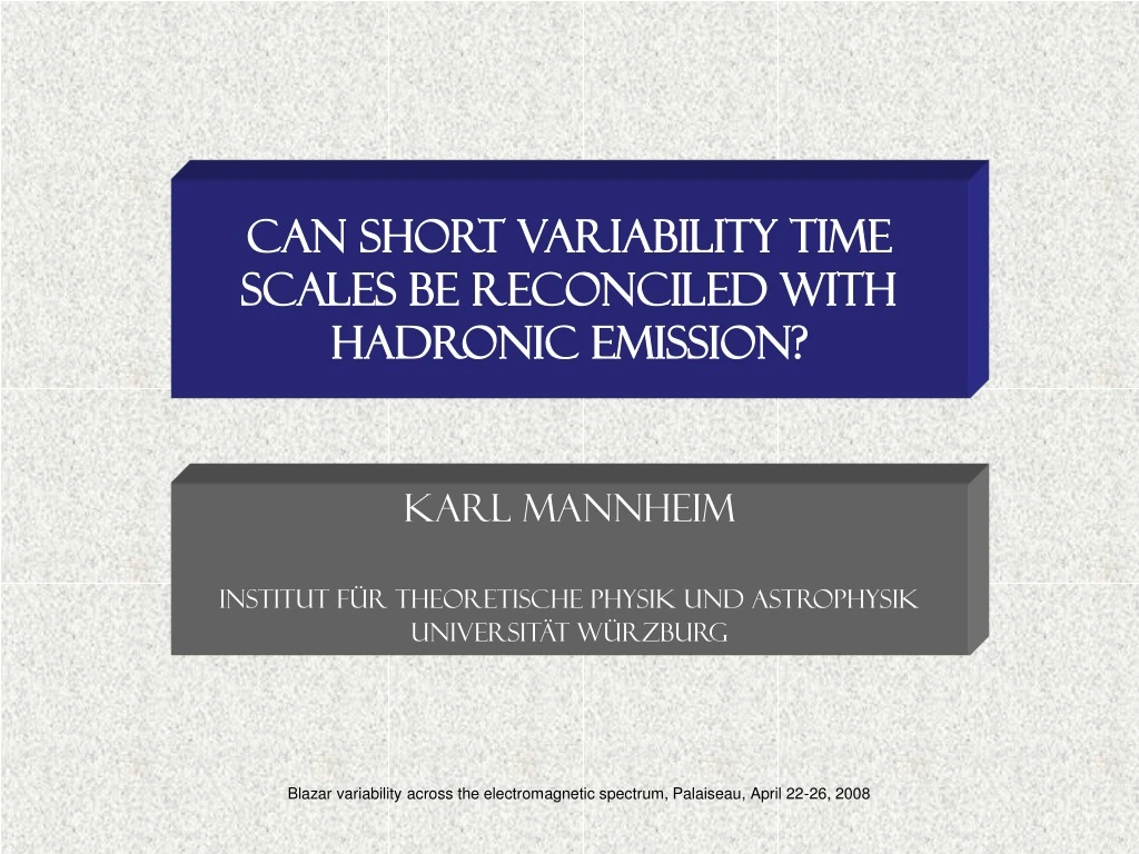 can short variability time scales be reconciled with hadronic emission
