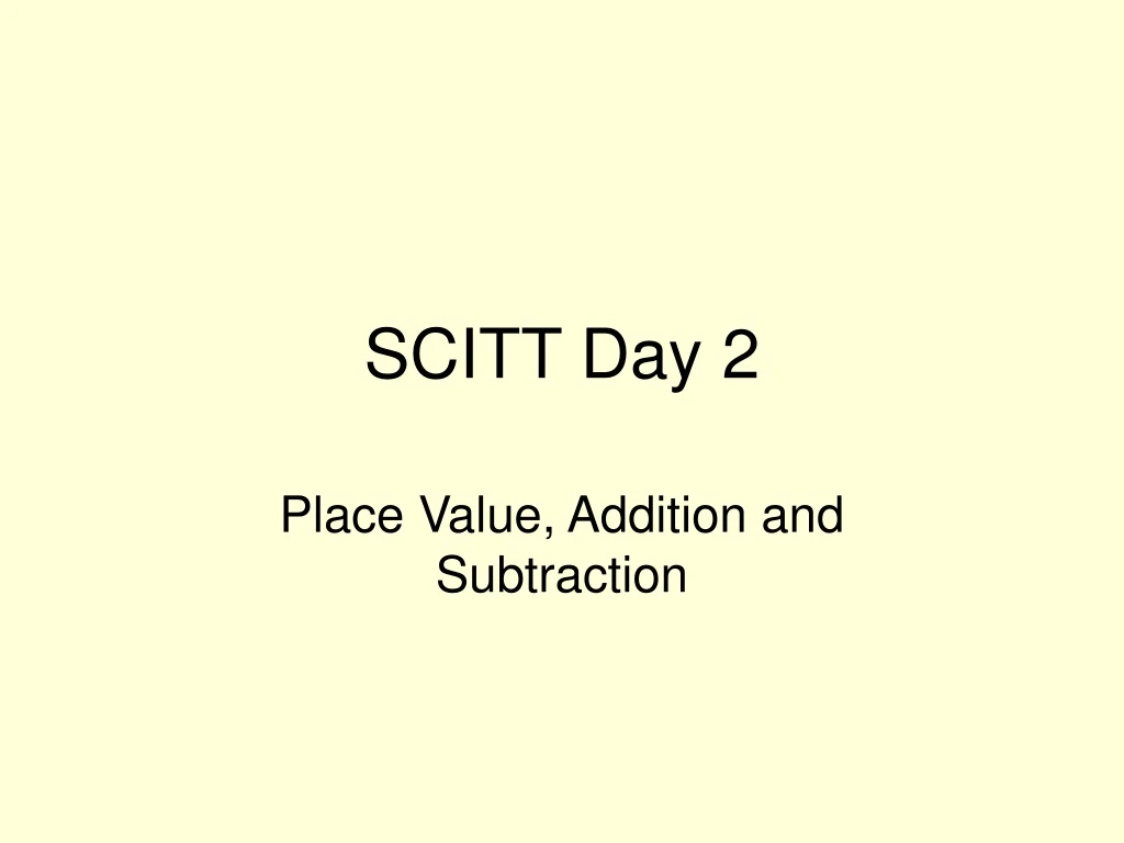 scitt day 2