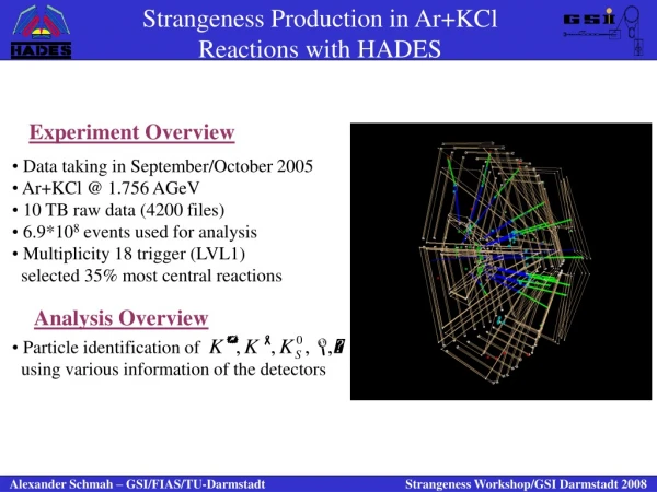 Strangeness Production in Ar+KCl Reactions with HADES