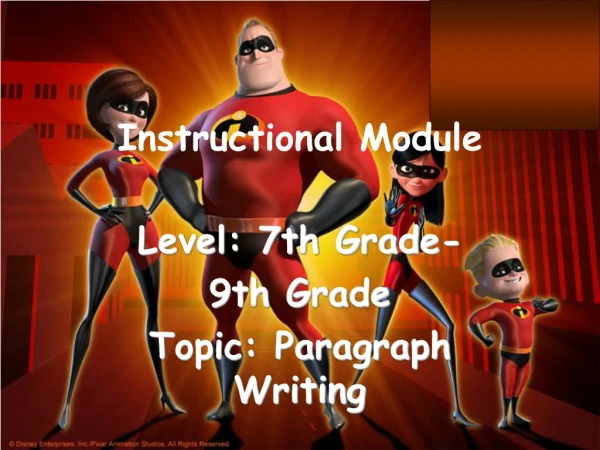 Instructional Module