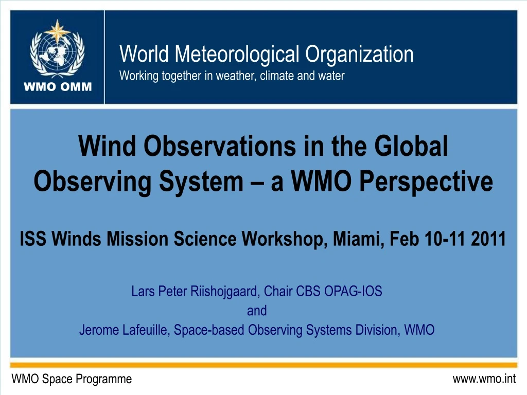 wind observations in the global observing system