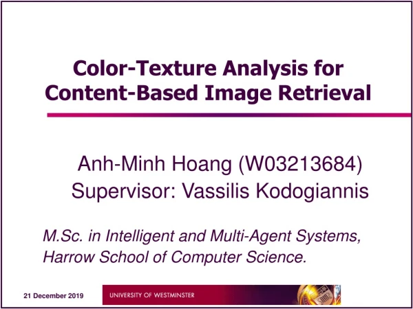 Color-Texture Analysis for Content-Based Image Retrieval