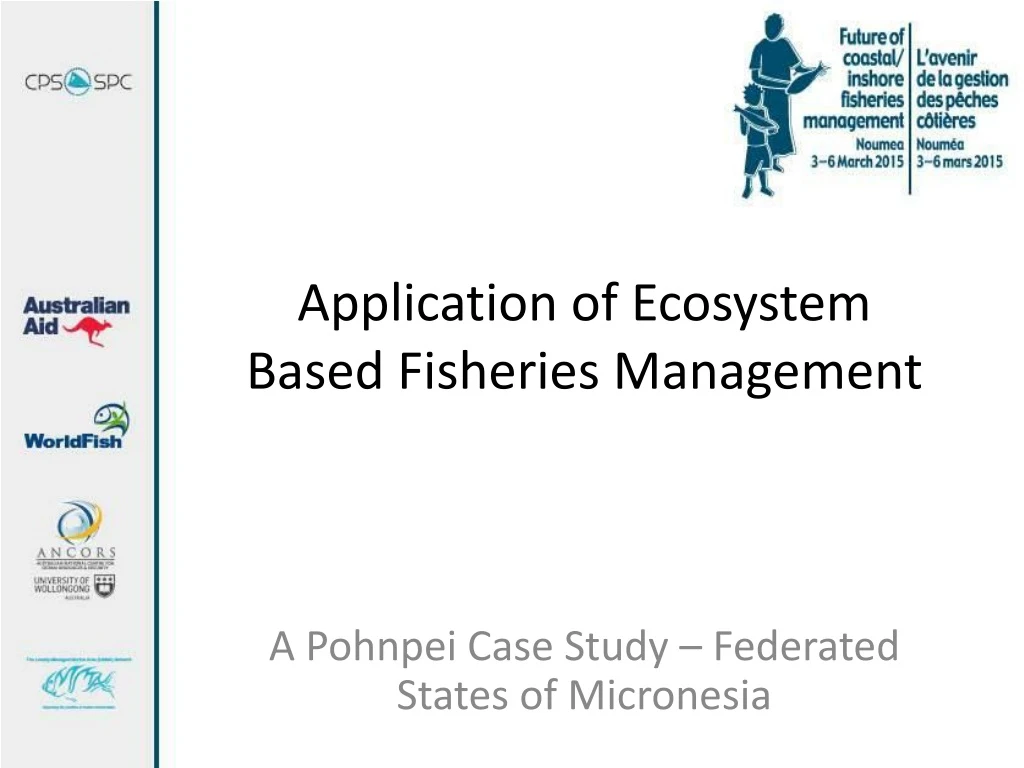 application of ecosystem based fisheries management