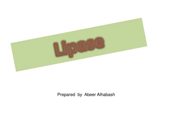 Lipase