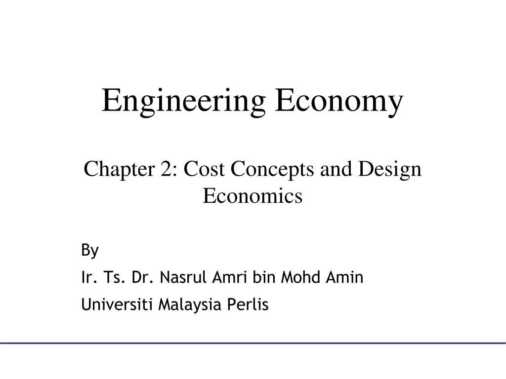 engineering economy