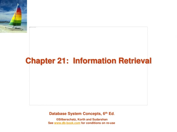 Chapter 21:  Information Retrieval
