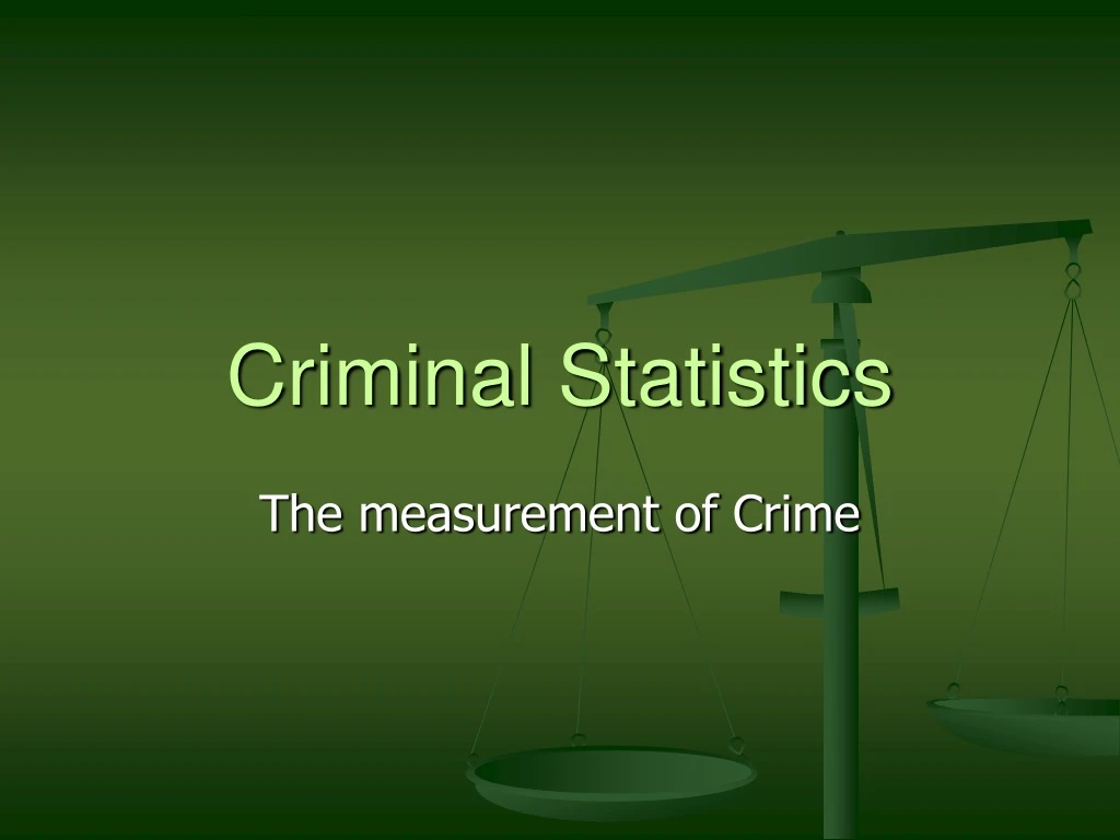 criminal statistics