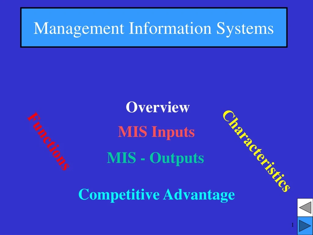 management information systems