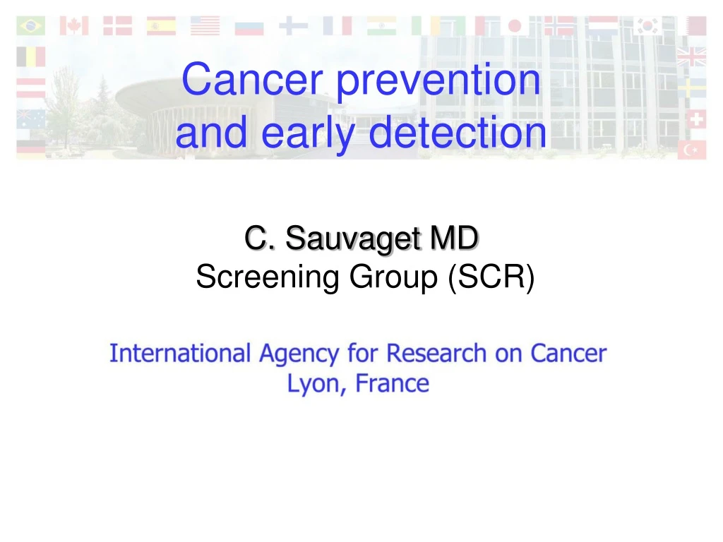 cancer prevention and early detection