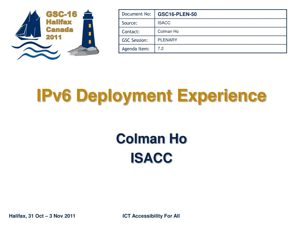 ipv6 deployment experience