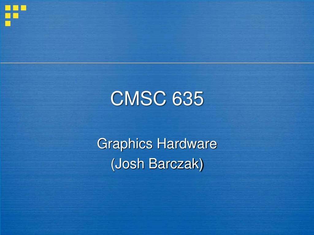 cmsc 635