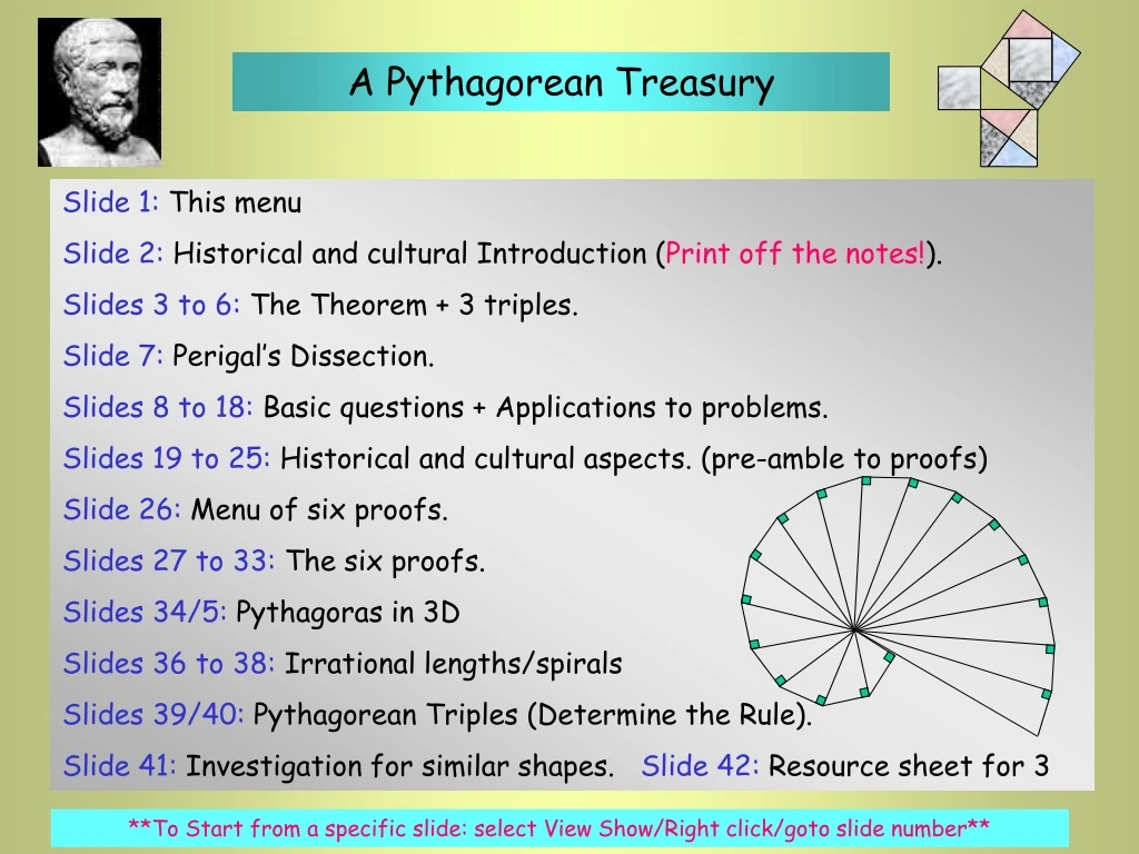 a pythagorean treasury
