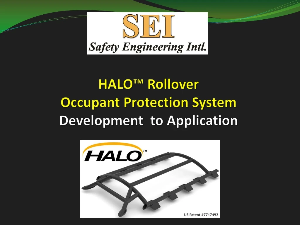 halo rollover occupant protection system development to application