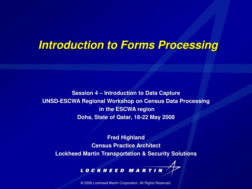 introduction to forms processing