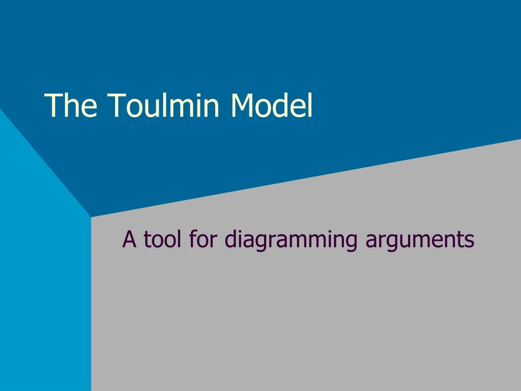 the toulmin model