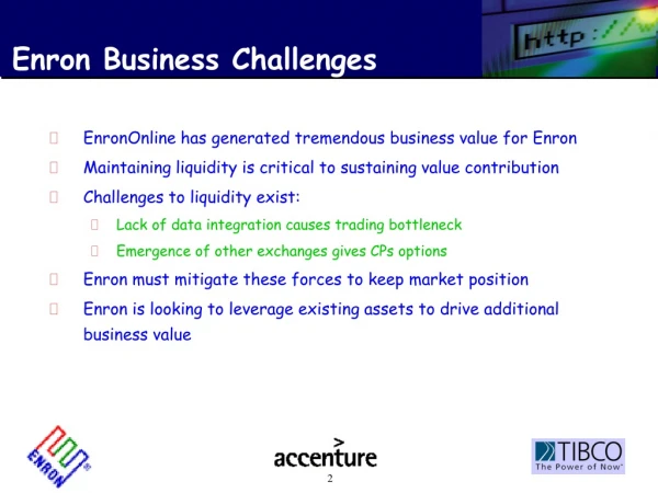 Enron Business Challenges