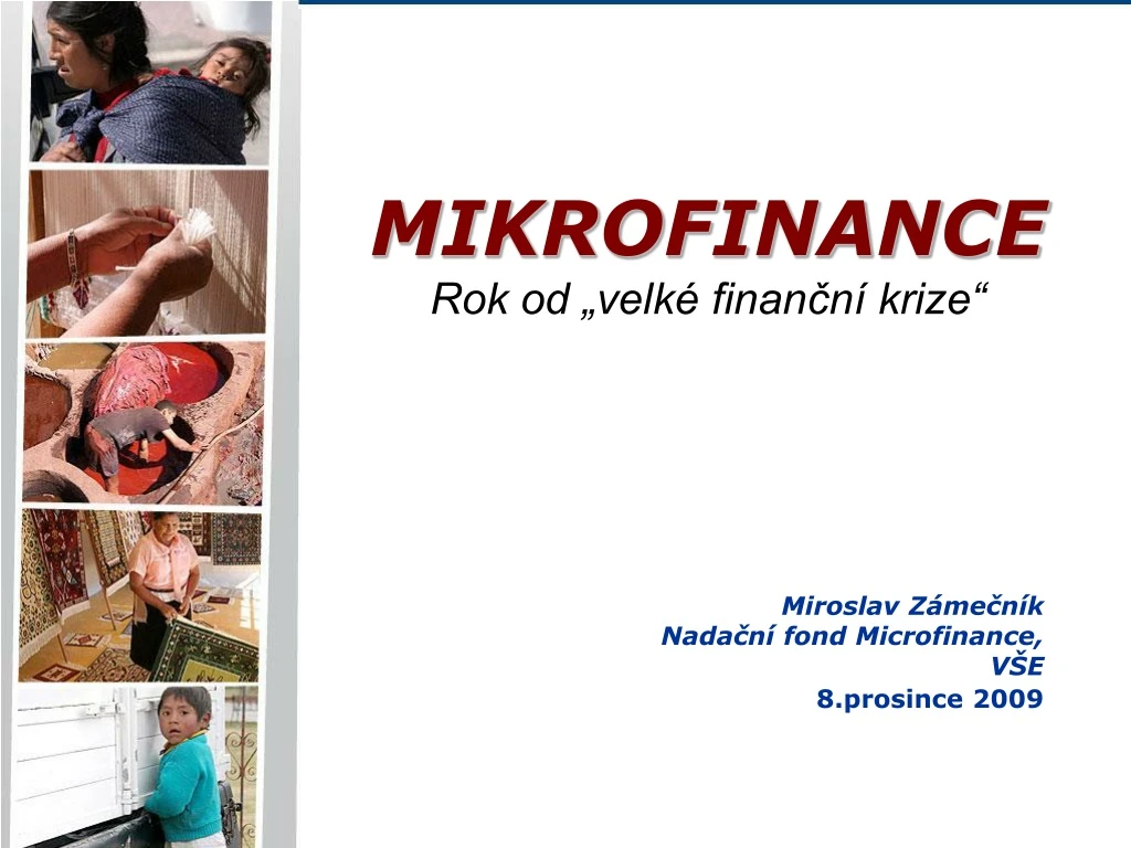 mikrofinance rok od velk finan n krize