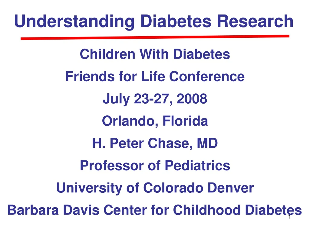 understanding diabetes research