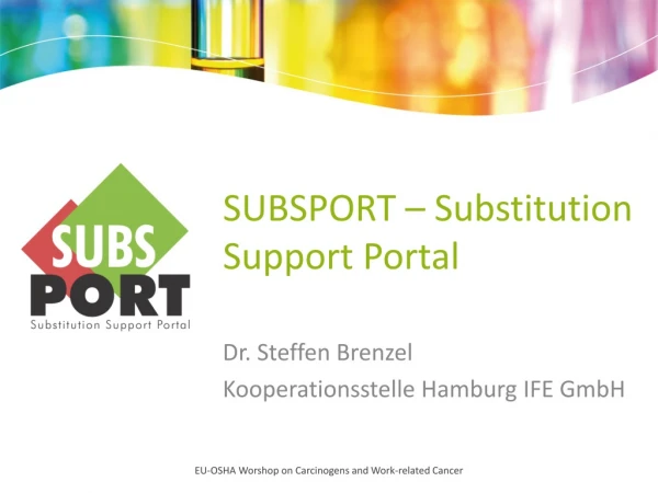 SUBSPORT – Substitution Support Portal
