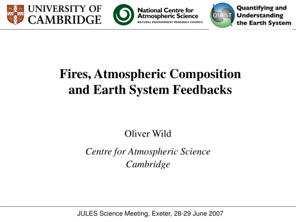 Fires, Atmospheric Composition and Earth System Feedbacks