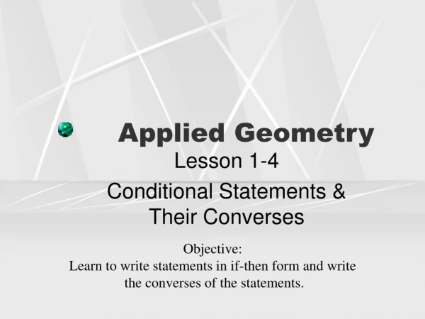 Applied Geometry