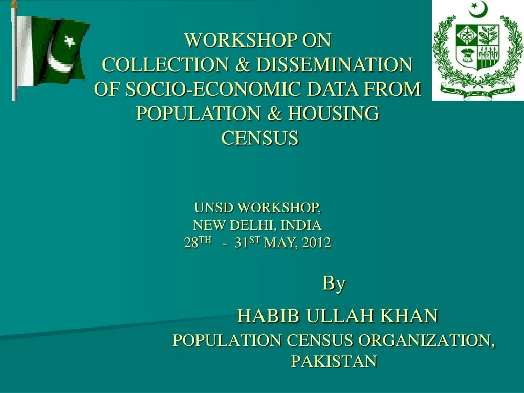 by habib ullah khan population census organization pakistan