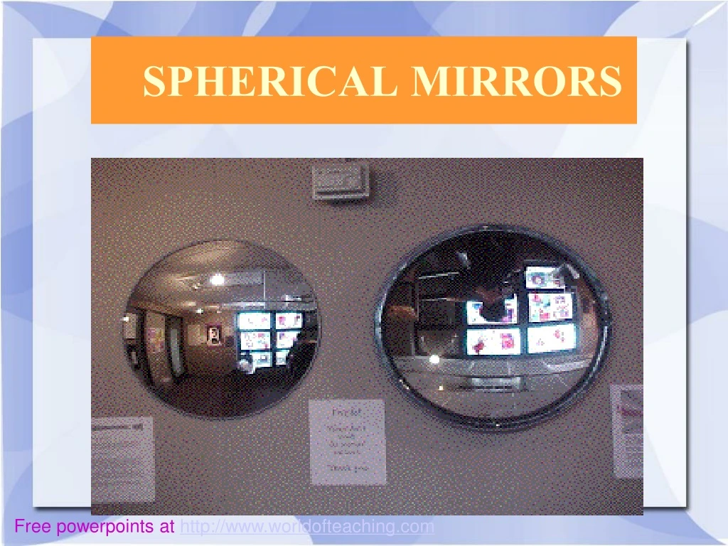 spherical mirrors