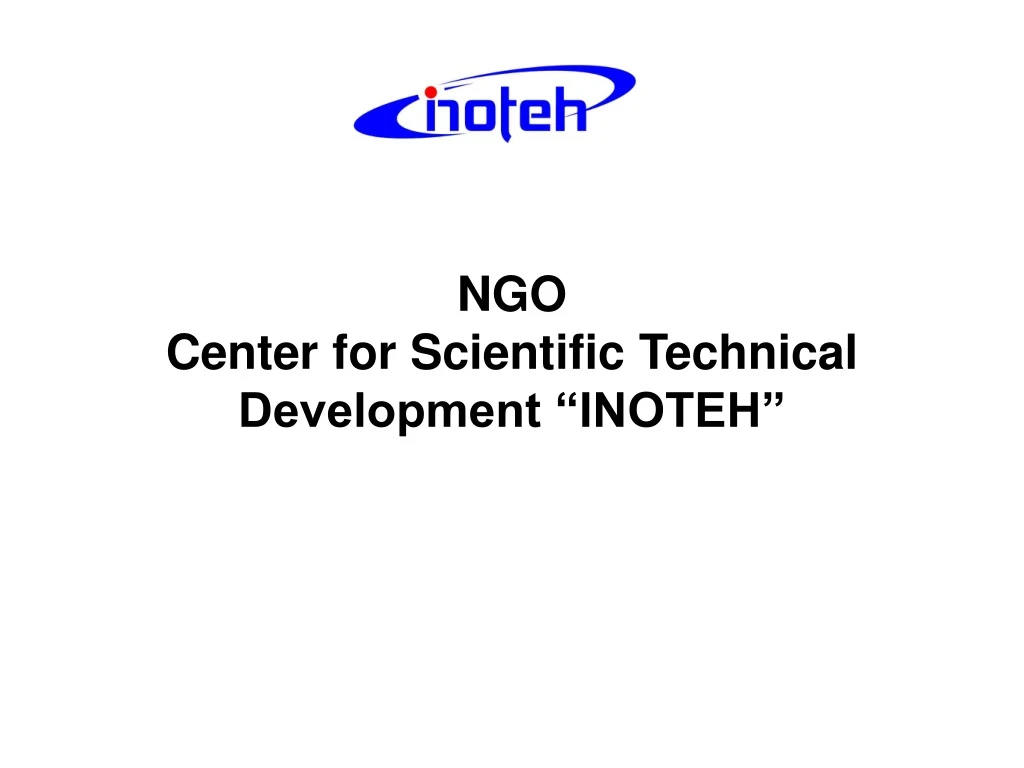 ngo center for scientific technical development inoteh