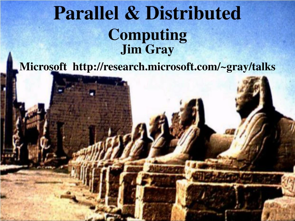 parallel distributed computing