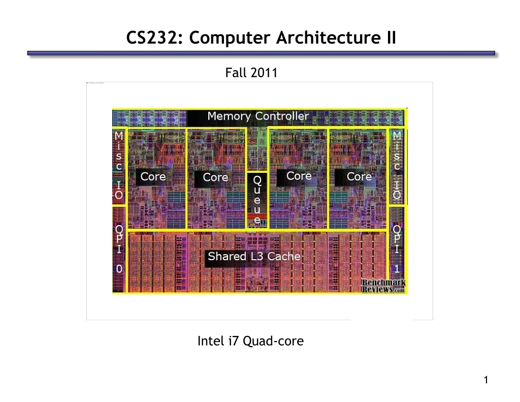 cs232 computer architecture ii