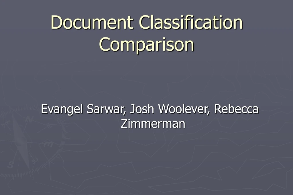 document classification comparison
