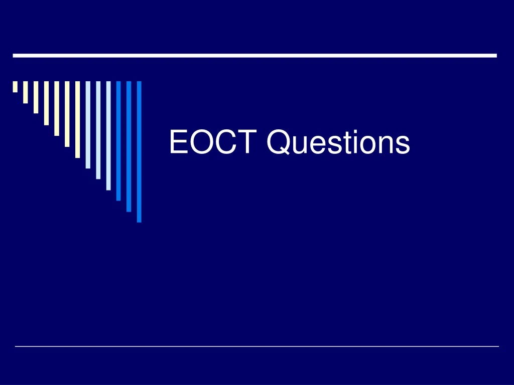 eoct questions