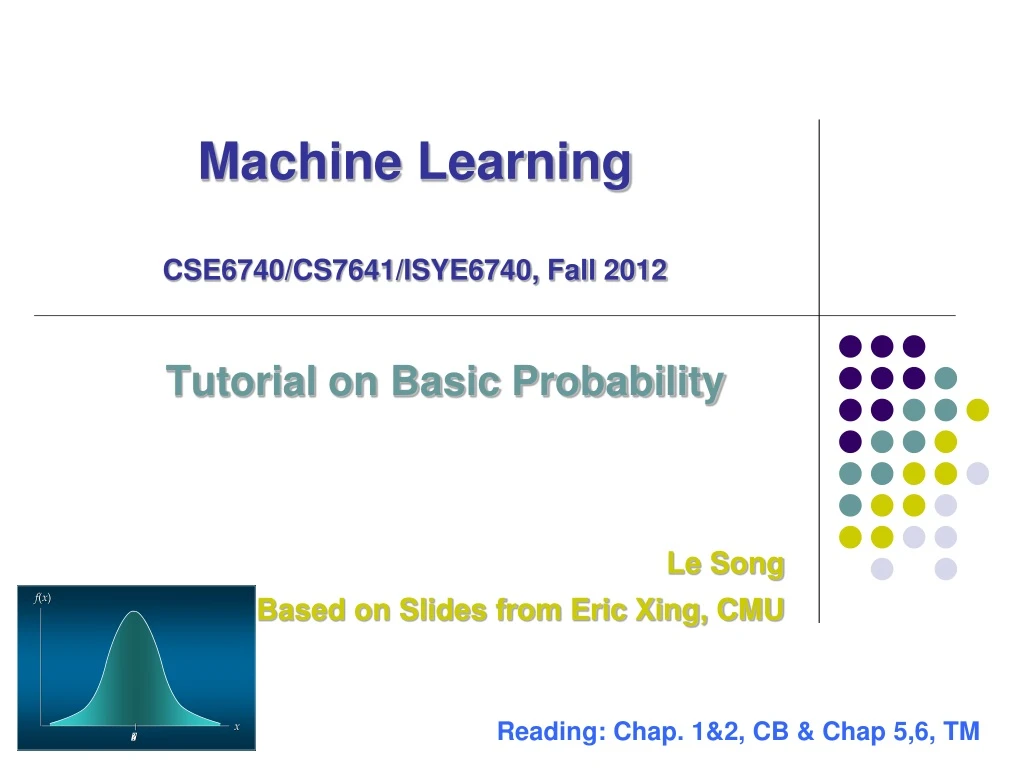 machine learning cse6740 cs7641 isye6740 fall 2012