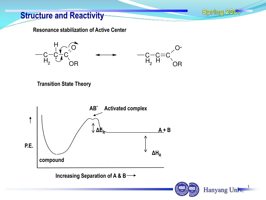 structure and reactivity