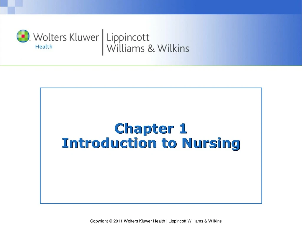 chapter 1 introduction to nursing