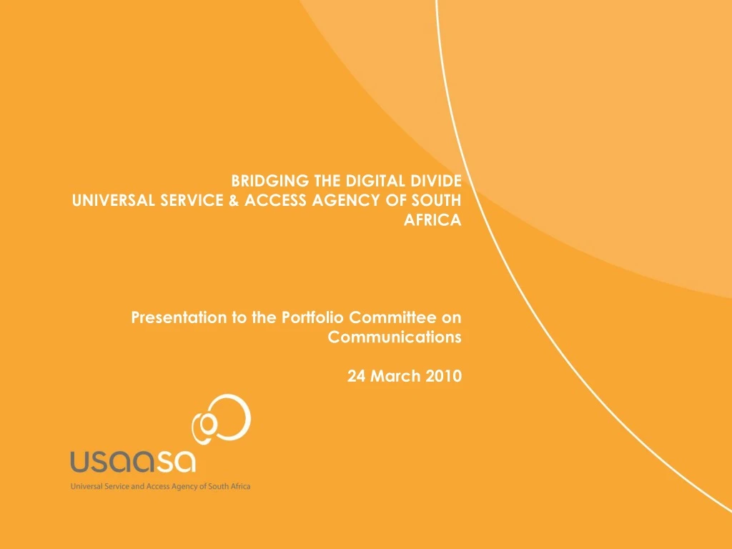 bridging the digital divide universal service