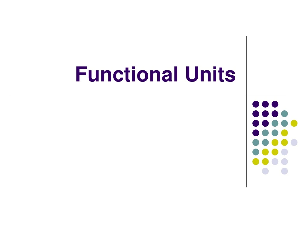 functional units