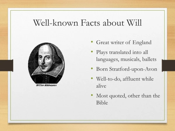 Well-known Facts about Will