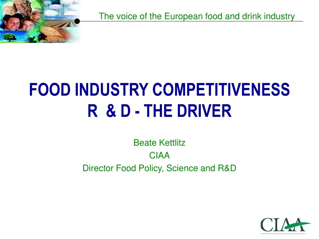 food industry competitiveness r d the driver