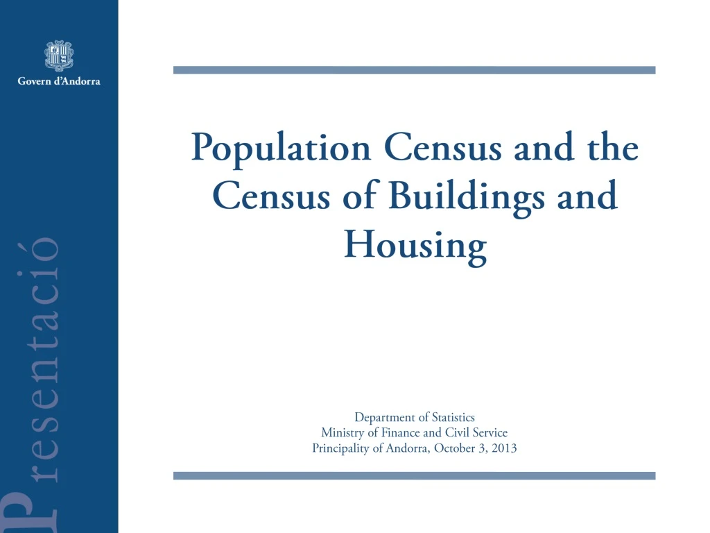 population census and the census of buildings and housing