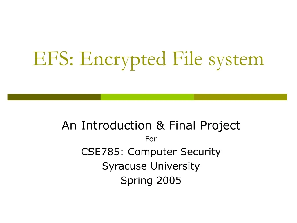 efs encrypted file system