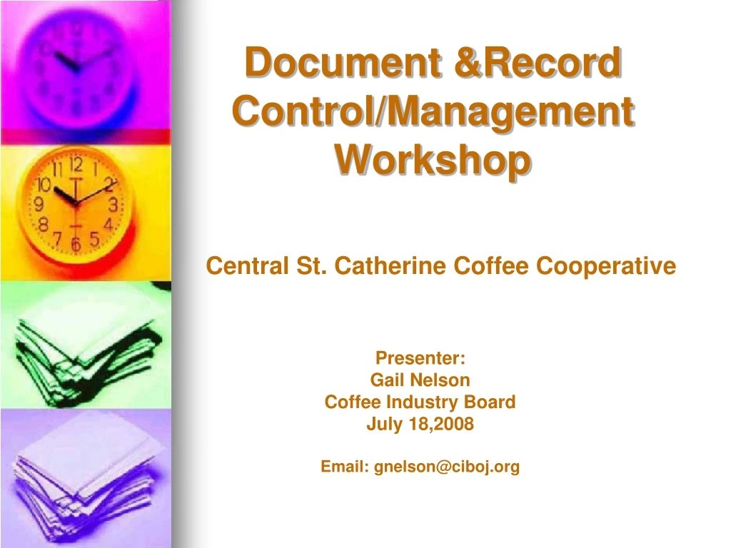 document record control management workshop