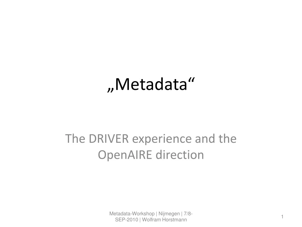 metadata