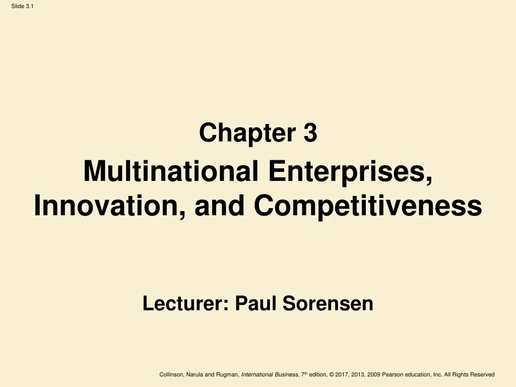 multinational enterprises innovation