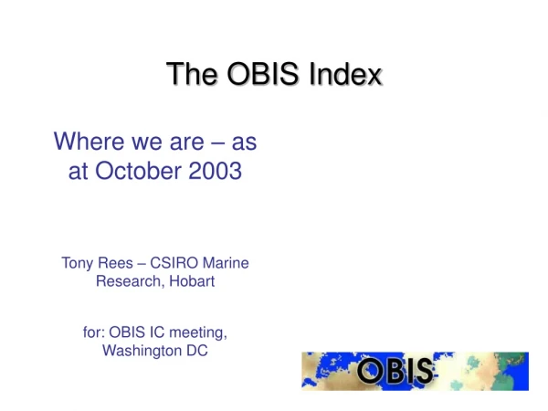The OBIS Index