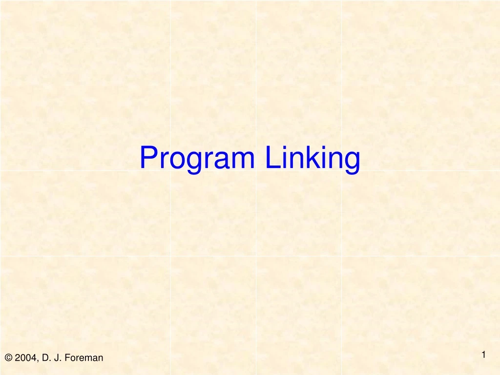 program linking