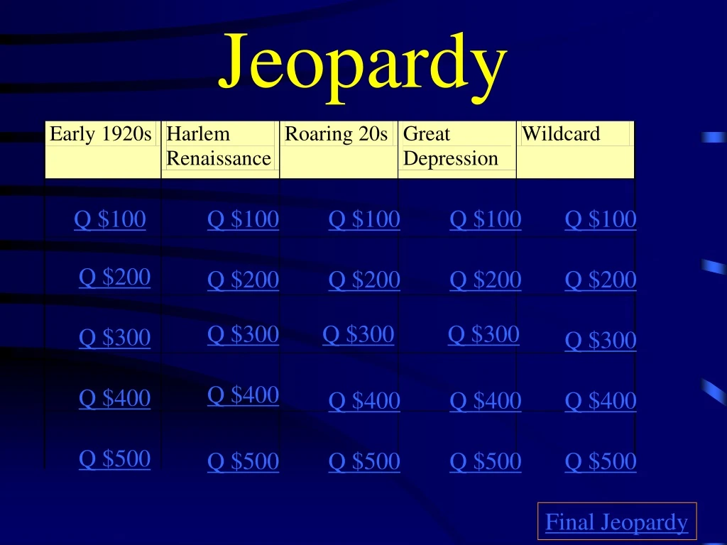 jeopardy