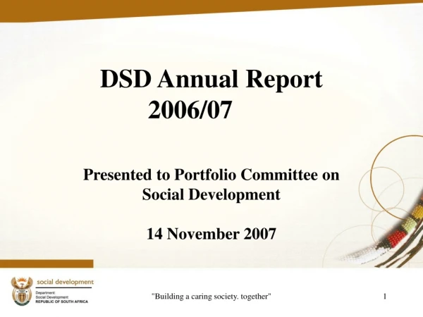DSD Annual Report 2006/07