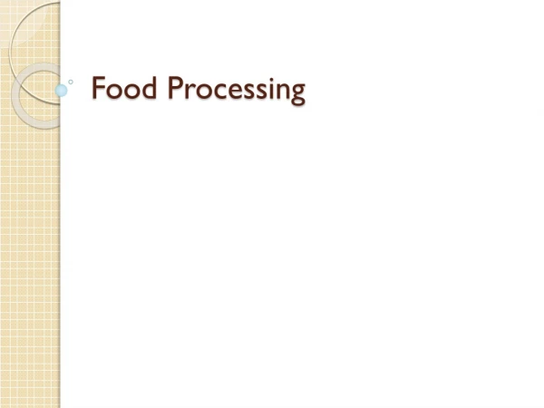 Food Processing